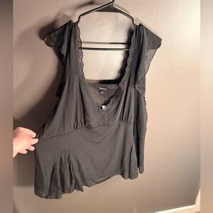 Torrid Black butterfly sleeve Blouse. NWT